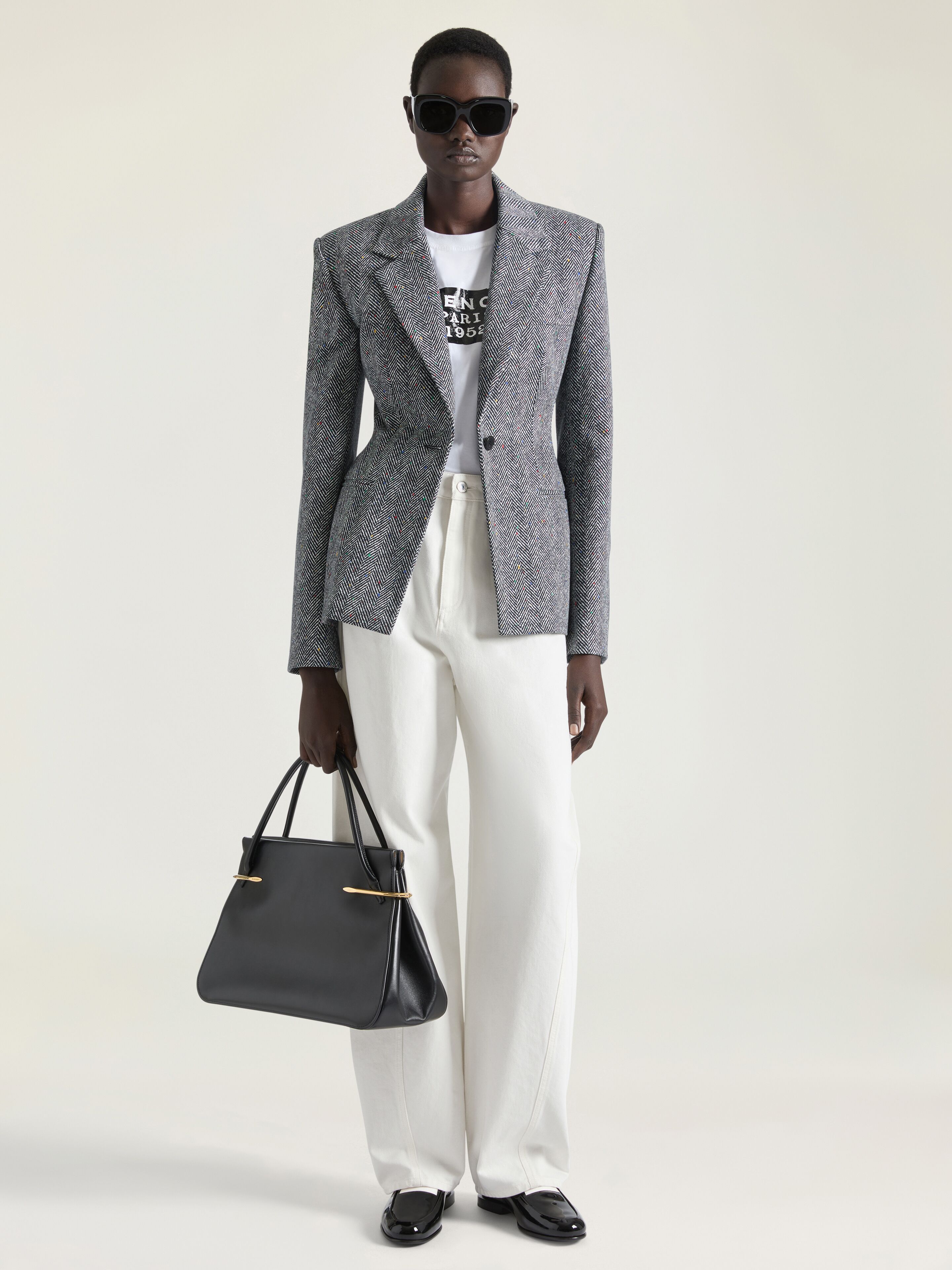 Large Pinch bag in leather